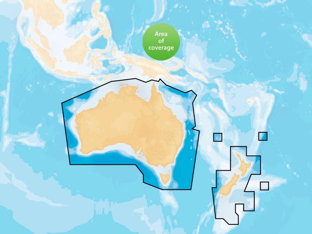 Navionics Australia &NZ Coverage ©  SW